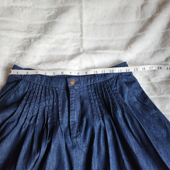 Free People Clean Coastal Denim Set Maxi Skirt Peplum Tank Dark Space Girl Wash - Picture 8 of 13